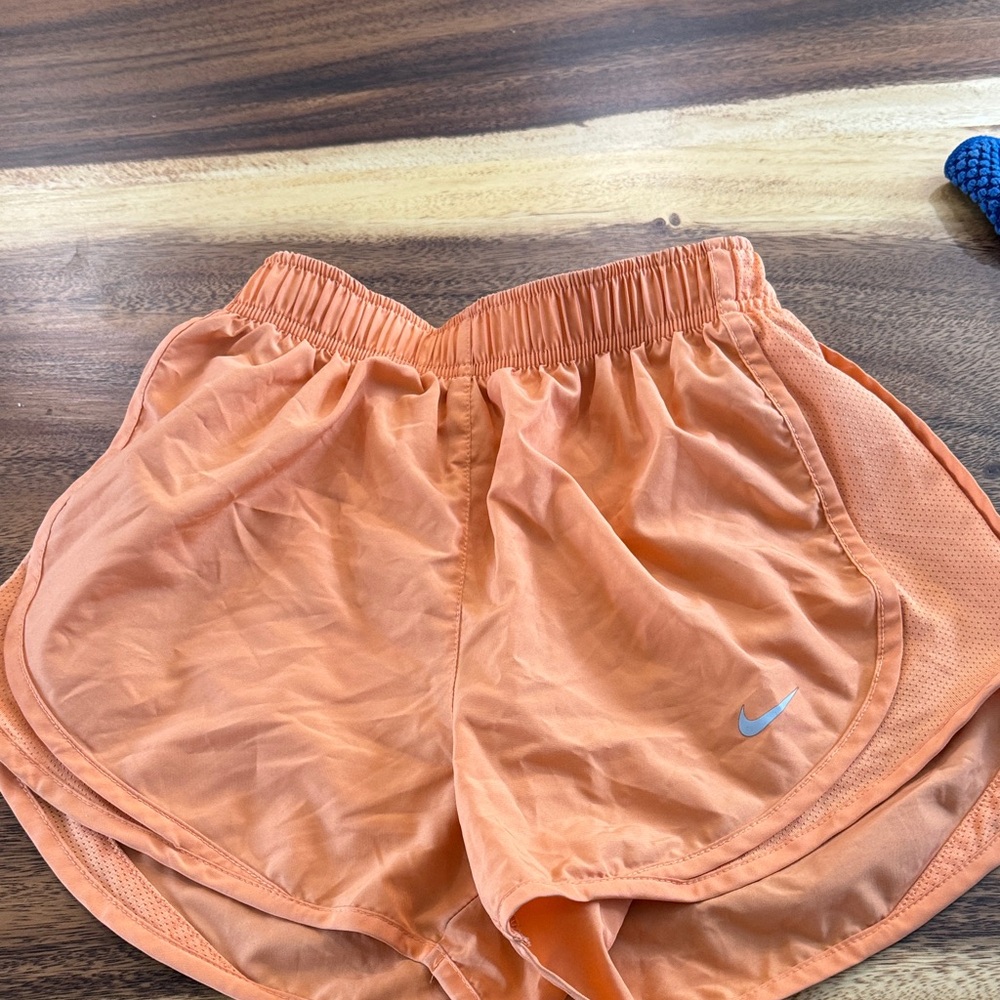Nike Women's Bright Orange Athletic Shorts